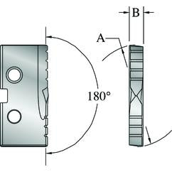 2-9/16" Dia - Series 4 - 5/16" Thickness - CO - AM200TM Coated - T-A Drill Insert - Industrial Tool & Supply