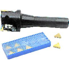 1-3/8'' Cutting Dia. x R8 SH - Holds 2 Insert(s) - Indexable End Mill - Industrial Tool & Supply