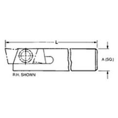 THE758R - 5/8 x 5/8" SH - Mini Groove Toolholder - Industrial Tool & Supply