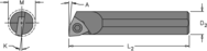 .563" Min - .500" SH - 6" OAL - Carbide Shank Boring Bar - Industrial Tool & Supply