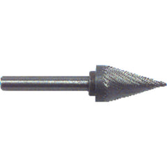1/4 × 1 × 1/4″ SH 10° Cone Shape - HSS - Burr - Industrial Tool & Supply