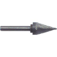 1/2 × 7/8 × 1/4″ SH 28° Cone Shape - HSS - Burr - Industrial Tool & Supply