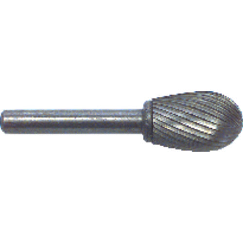 3/8 × 5/8 × 1/4″ SH Oval Shape - HSS - Burr - Industrial Tool & Supply