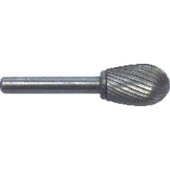 3/8 × 5/8 × 1/4″ SH Oval Shape - HSS - Burr - Industrial Tool & Supply