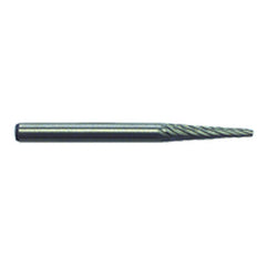 1/8 × 9/16 × 1/8″ SH Cone Shape - HSS - Burr - Industrial Tool & Supply
