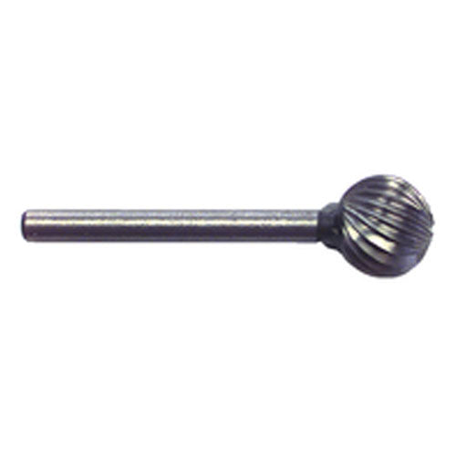 3/8 × 1/8″ SH Ball End Shape - HSS - Burr - Industrial Tool & Supply