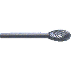 1/4 × 1/2 × 1/8″ SH Oval Shape - HSS - Burr - Industrial Tool & Supply