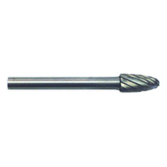 3/16 × 3/8 × 1/8″ SH Oval Shape - HSS - Burr - Industrial Tool & Supply