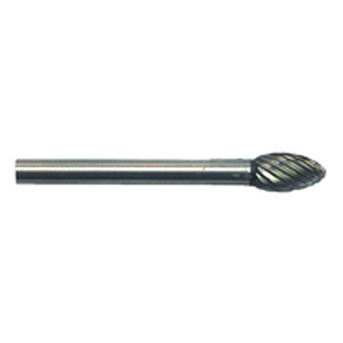 3/16 × 3/8 × 1/8″ SH Oval Shape - HSS - Burr - Industrial Tool & Supply
