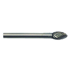 3/16 × 3/8 × 1/8″ SH Oval Shape - HSS - Burr - Industrial Tool & Supply