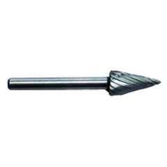 1/4 × 1/2 × 1/8″ SH Cone Shape - HSS - Burr - Industrial Tool & Supply