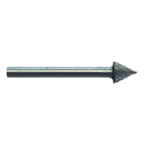 1/4 × 1/4 × 1/8″ SH Cone Shape - HSS - Burr - Industrial Tool & Supply