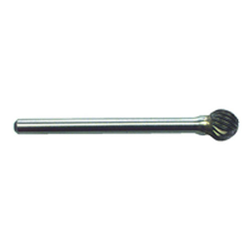 R18 1/4 × 1/4 × 1/8″ SH - Sgl Cut Ball End - CBD - Burr - Industrial Tool & Supply