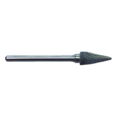 R22 1/4 × 1/2 × 1/8″ SH - Sgl Cut Tree Shape - CBD - Burr - Industrial Tool & Supply