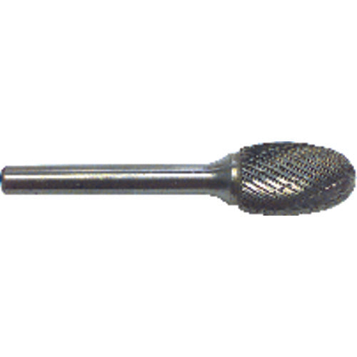 1/4 EdgeHog Elliptical Miniature Carbide Bur SE-51 Std Alt. Diamond(Double) - Industrial Tool & Supply