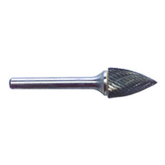 1/4 EdgeHog Tree Shape Pointed End Miniature Carbide Bur SG-51 Std Alt. Diamond(Double) - Industrial Tool & Supply