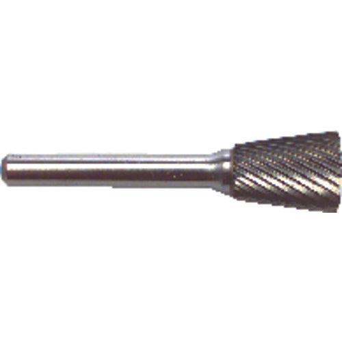 1/4 EdgeHog Back Taper Miniature Carbide Bur SN-51 Standard - Industrial Tool & Supply