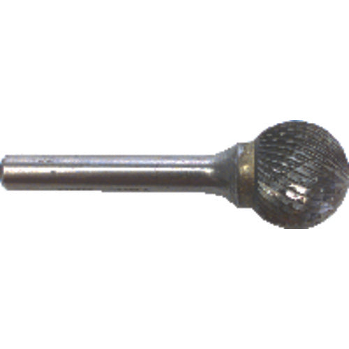 SD41 3/32 × 3/32 × 1/8″ SH DBL Cut Ball End - CBD " Burr - Industrial Tool & Supply