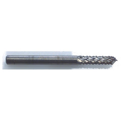 1/8″ Diameter–1/8″ Shank; 1 1/2″ Overall Length; Fishtail Point - Carbide Router Bit - Industrial Tool & Supply