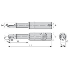 FSBI250500755R WG STEEL BORING BAR STEPPED - Exact Industrial Supply