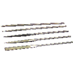 ‎5 Pieces 2″ Diamond Length-5-1/2″ Overall Length - Med Grit - Diamond Needle File Set - Industrial Tool & Supply