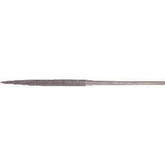 ‎Quality Import Diamond Needle File - 3″ Diamond Length-5-1/2″ Overal Length-150 Grit - Half Round - Industrial Tool & Supply