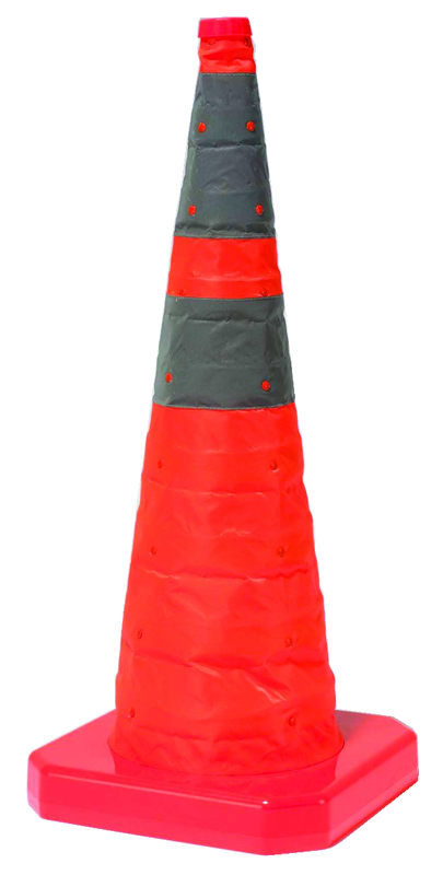 28" Reflective Pop Up Traffic Cone - Industrial Tool & Supply