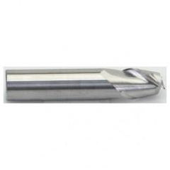 3/16" Dia. - 1-1/2" OAL -  Carbide for Aluminum ALU-S-45°-HP Stub End Mill - 2 FL - Industrial Tool & Supply