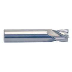 1/2" Dia. - 5/8" LOC - 2-1/2" OAL - 4 FL Carbide S/E HP End Mill-Uncoated - Industrial Tool & Supply