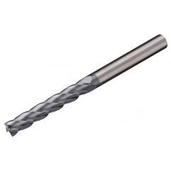 1/4 Dia. x 4 Overall Length 2-Flute Square End Solid Carbide SE End Mill-Round Shank-Center Cut-AlTiN - Industrial Tool & Supply