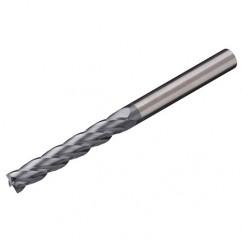 3mm Dia. x 75mm Overall Length 2-Flute Square End Solid Carbide SE End Mill-Round Shank-Center Cut-AlTiN - Industrial Tool & Supply