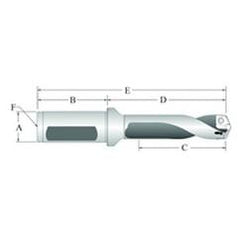 60714S-075F Spade Drill Holder - Industrial Tool & Supply