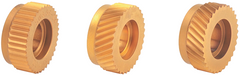 Knurling Wheel - 1/4" Hole Dia; 1/2" Dia; 25 TPI; Straight - Industrial Tool & Supply