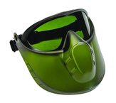 Capstone Shield - Shade 3 IR Lens - Green Frame - Goggle - Industrial Tool & Supply