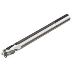 3mm Dia. x 75mm Overall Length 4-Flute Square End Solid Carbide SE End Mill-Round Shank-Center Cut-AlTiN - Industrial Tool & Supply