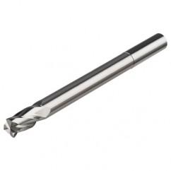 3/16 Dia. x 3 Overall Length 2-Flute 2mm C/R Solid Carbide SE End Mill-Round Shank-Center Cut-Uncoated - Industrial Tool & Supply