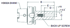 6mm HSK63A Shrink Fit Toolholder - 160mm Gauge Length - Industrial Tool & Supply