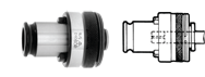 Tension & Compression Tap Adaptor - 1" - Adaptor Size 3 - Industrial Tool & Supply