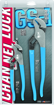 Channellock Tongue & Groove Plier Set -- #GS1; 2 Pieces; Includes: 6-1/2"; 9-1/2" - Industrial Tool & Supply