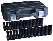 27PC 1/2" DR 6PT SAE/METRIC DEEP - Industrial Tool & Supply