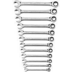 12PC OPEN END RATCHETING WRENCH SET - Industrial Tool & Supply