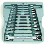 12PC COMB RATCHETING WRENCH SET - Industrial Tool & Supply