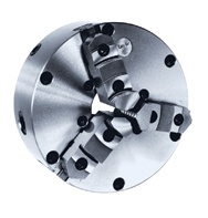 Semi-Steel Easy-Set Lathe Chuck - 6" Plain Mount; 3-Jaw - Industrial Tool & Supply