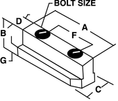 1/2-13 (B210) Jaw Nut - #JN-82-A - For B210 Chucks - Industrial Tool & Supply