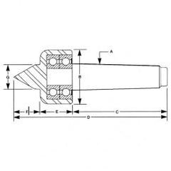 5MT Triple Bearing Standard - Live Center - Industrial Tool & Supply