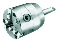 Self-Centering Chuck with Taper SH - 6" 5 MT Mount; 3-Jaw - Industrial Tool & Supply