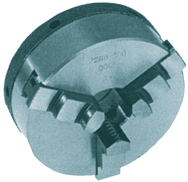 Quick-Clamp Self-Center Scroll Chuck - 4" Plain Mount - Industrial Tool & Supply
