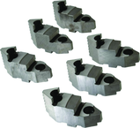 Set of 6 Hard Top Jaw - #7-883-610 For 10" Chucks - Industrial Tool & Supply