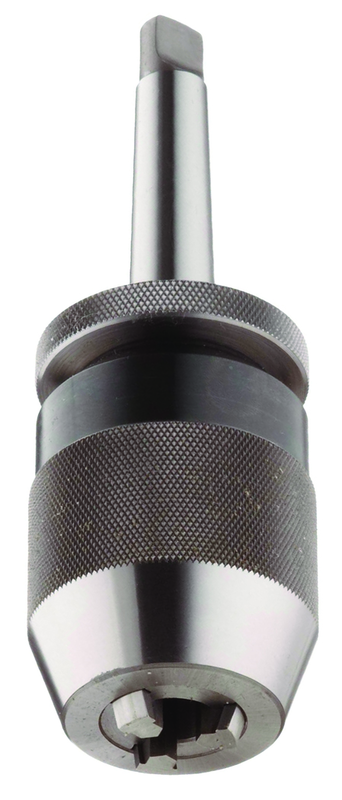 1/32 - 1/2'' Capacity - 2 MT Shank - Keyless Drill Chuck with Integral Shank - Industrial Tool & Supply