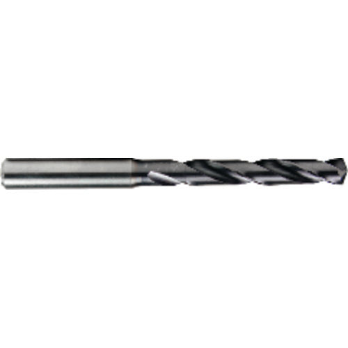 17 mm Dia. × 3.2 mm Shank × 93 mm Flute Length × 143 mm OAL, 5xD, TiAlN, 2xD Flute, Solid Carbide Drill - Industrial Tool & Supply